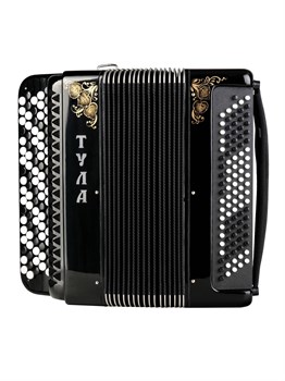 Тульская Гармонь BN-37-BK Баян ученический двухголосный "Тула-209", 92/55х100-II, черный BN-37-BK