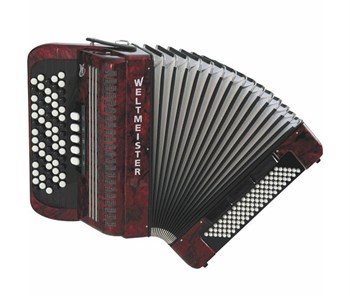 Weltmeister Romance703-III-96/70-RD Romance 703 Аккордеон кнопочный 70/96/III/5/3, красный Romance703-III-96/70-RD