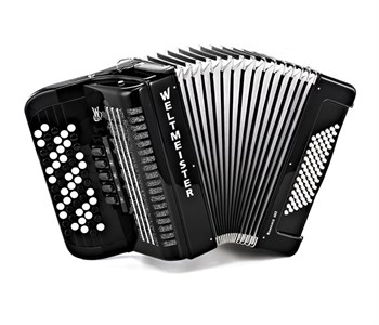 Weltmeister Romance603-III-72/60-BK Romance 603 Аккордеон кнопочный 60/72/III/5, черный Romance603-III-72/60-BK