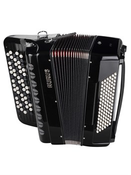 Aurus JH5096-BLACK Аккордеон кнопочный 70/96/7/2, черный, с футляром JH5096-BLACK