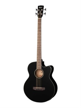 Cort AB850F-BK-BAG Acoustic Bass Series Электроакустическая бас-гитара, с вырезом, черная AB850F-BK-BAG