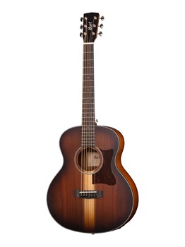 Cort Little-CJ-Blackwood-OPLB-WBAG CJ Series Электроакустическая гитара 3/4 с чехлом, санберст Little-CJ-Black-OPLB--BAG