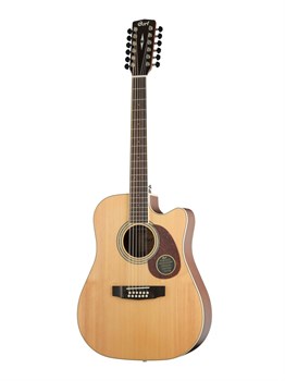 Cort MR710F-12-NS MR Series Электроакустическая гитара 12-струнная, с вырезом, цвет натуральный MR710F-12-NS