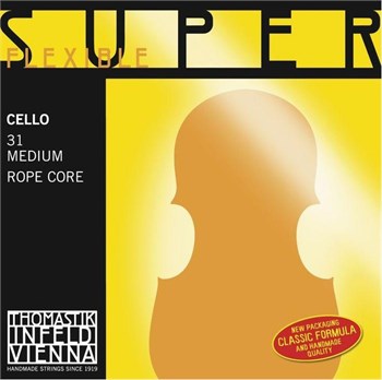 Thomastik 31 Super Flexible Комплект струн для виолончели размером 4/4, среднее натяжение 31