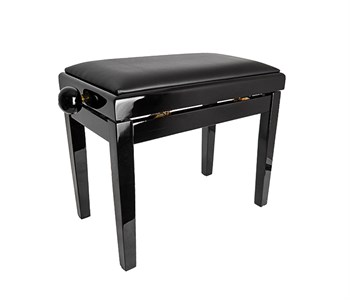 Rin HY-PJ018A-GLOSS-BLACK Банкетка, черный/черный, кожзам HY-PJ018A-GLOSS-BLACK