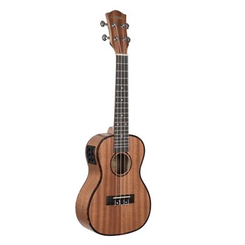 Cascha HH-2035E Mahogany Series Укулеле концертный со звукоснимателем, с чехлом, цвет натуральный HH-2035E
