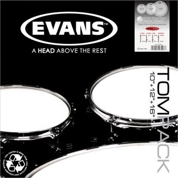 Evans ETP-EC2SCTD-R EC2 Rock Набор пластика для том барабана, с покрытием 10"/12"/16" ETP-EC2SCTD-R
