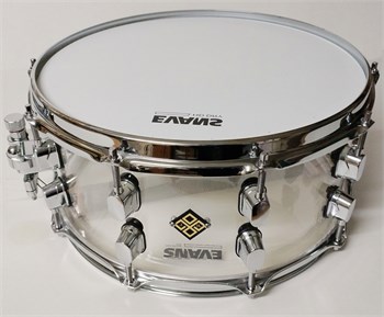 Мастерская Бехтеревых MBAp-m-1408-10 Малый барабан 14x8", акрил с металлическим ободом, прозрачный MBAp-m-1408-10