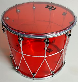 Мастерская Бехтеревых BKA-12Kv Барабан кавказский 12" акриловый, красный, с верёвкой BKA-12Kv