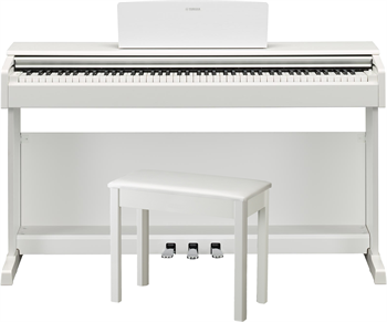 Yamaha YDP-145WH Arius Цифровое пианино со стойкой и педалью, белое YDP-145WH