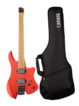Caraya HL-1A-RD Электрогитара безголовая, красная HL-1A-RD
