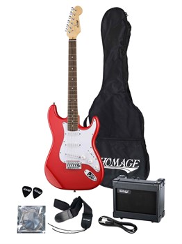 Homage SET-HEG310RD Комплект электрогитары, комбоусилителя, аксессуаров, красный SET-HEG310RD