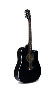 Smiger GA-H11-BK Акустическая гитара, с вырезом, черная GA-H11-BK