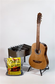 АККОРД ACD-39A-93-DN-LT Акустическая гитара, с мангалом, шампурами и углем, темный орех ACD-39A-93-DN-LT