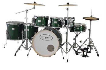 TJW JW227-E1-GR Барабанная установка (3 коробки), зеленая JW227-E1-GR