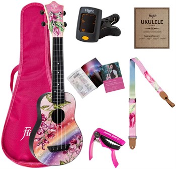 FLIGHT TUS ALYONA SHVETZ / Алена Швец dPACK 1 - Укулеле (набор) сопрано TUS-ALYONA SHVETZ DPACK 1