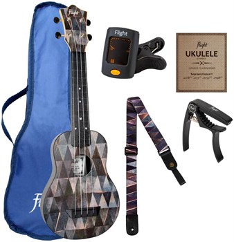 FLIGHT TUS-40 ARCANA dPACK 1 - Укулеле (набор) сопрано TUS-40 ARCANA DPACK 1