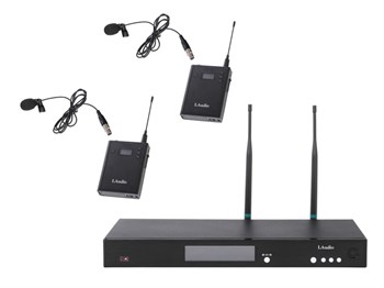 Laudio RWS-2BLV Беспроводная микрофонная система, 2 петличных микрофона RWS-2BLV