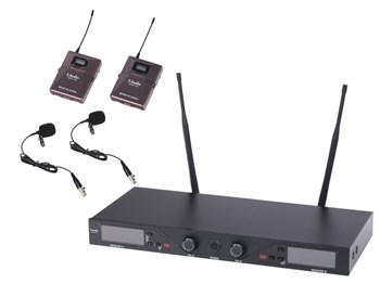 Laudio 4000-UR Беспроводная микрофонная система, два микрофона петлички 4000-UR