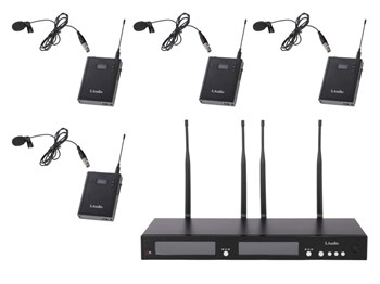 Laudio RWS-4BLV Беспроводная микрофонная система, 4 петличных микрофона RWS-4BLV
