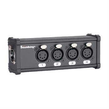 Soundking CXA030 DMX КОММУТАЦИОННАЯ КОРОБКА/РАСШИРИТЕЛЬ СИГНАЛОВ DMX 4хXLR(5p)female - RJ-45 CXA030