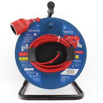 Электрическая Мануфактура PC20202 PowerCube Удлинитель на катушке 10А/2,2 кВт, 2х1мм2, 40м PC20202