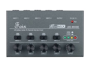 Foix LBS-MX400 Микшер, 4 канала LBS-MX400