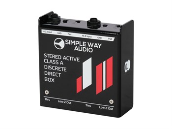 Simpleway Audio J2mini-steel Дибокс, преобразователь сигнала для гитары, активный, стальной корпус J2mini-steel