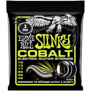ERNIE BALL 3721 Cobalt Slinky Regular 3 Pack 10-46 - Струны для электрогитары P03721