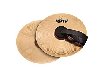 Nino Percussion NINO-BO20 Тарелки ручные 8", пара, с ремнями, бронза NINO-BO20