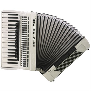 Weltmeister Topas-IV-96/37-WH Topas IV Аккордеон 37/96/IV/11/5, белый, с ремнями и чехлом Topas-IV-96/37-WH