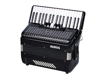 Aurus JH2005-BLACK Аккордеон 34/48/5, черный, с футляром JH2005-BLACK