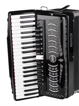 Aurus JH2012A-BLACK Аккордеон 41/120/13+6+1, черный, с футляром JH2012A-BLACK
