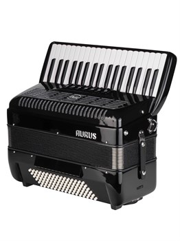 Aurus JH2017D-BLACK Аккордеон 37/96/7+2, черный, с футляром JH2017D-BLACK