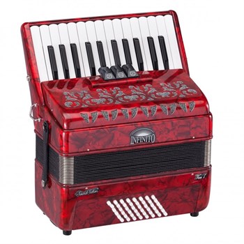 Soundsation VOCE-I-2648-RD Infinito Аккордеон 26/48-3, красный VOCE-I-2648-RD