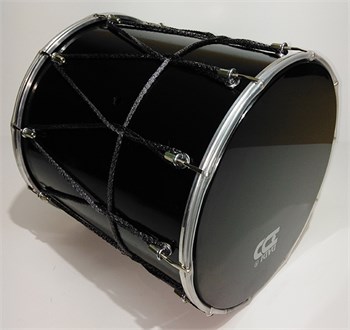 BK-12Glv Барабан кавказский 12" с веревкой, 31х30,3 см, цвет — чёрный глянцевый, Мастерская Бехтерев BK-12Glv