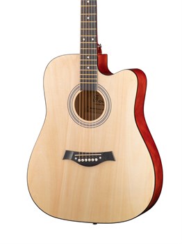 FFG-4101C-NAT Акустическая гитара, с вырезом, цвет натуральный, Foix FFG-4101C-NAT