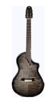 Martinez Hispania-Transblack Классическая гитара со звукоснимателем, прозрачный черный Hispania-Transblack