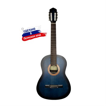 Кунгурская Акустика K-Blue Гитара классическая, синяя K-Blue