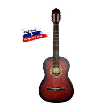 Кунгурская Акустика K-Red Гитара классическая, красная K-Red