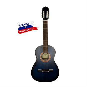 Кунгурская Акустика K-Black-3/4 Гитара классическая 3/4, черная K-Black-3/4