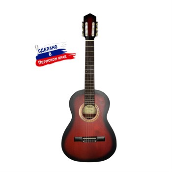 Кунгурская Акустика K-Red-3/4 Гитара классическая 3/4, красная K-Red-3/4
