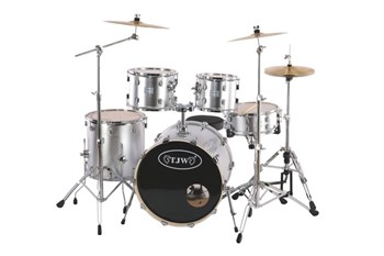 TJW JW225-E1-SL Барабанная установка (2 коробки), серебристая JW225-E1-SL