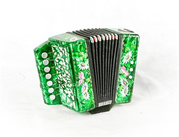 Тульская Гармонь GN-25-GR Гармонь сувенирная "Кроха", зеленая, 7х3-I GN-25-GR