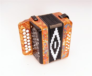 Шуйская Гармонь S40XL-C-GOLD Гармонь "Сувенир" 15х12-I, золото, палехская роспись S40XL-C-GOLD