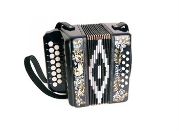 Шуйская Гармонь S40XL-C-BLACK Гармонь "Сувенир" 15х12-I, черная, палехская роспись S40XL-C-BLACK