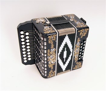 Шуйская Гармонь SZ48/1-G-BLACK Гармонь «Чайка» 19х12-II, черная, соль мажор SZ48/1-G-BLACK