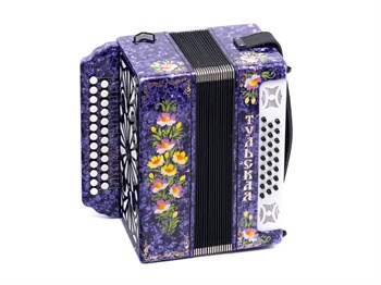 Тульская Гармонь G-21-PR Гармонь Тульская-301М 25х25-III с двумя ремнями, фиолетовая G-21-PR
