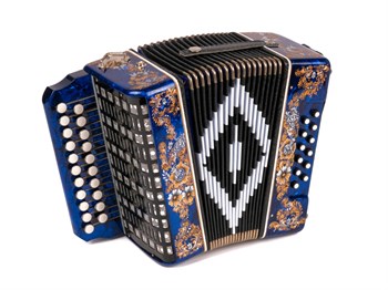 Шуйская Гармонь SZ48/1XL-G-BL Гармонь «Чайка» 21х12, синяя SZ48/1XL-G-BL