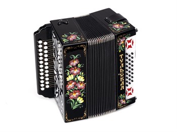 Тульская Гармонь G-21-C-BK Гармонь Тульская-301М 25х25-III с двумя ремнями, черная G-21-C-BK